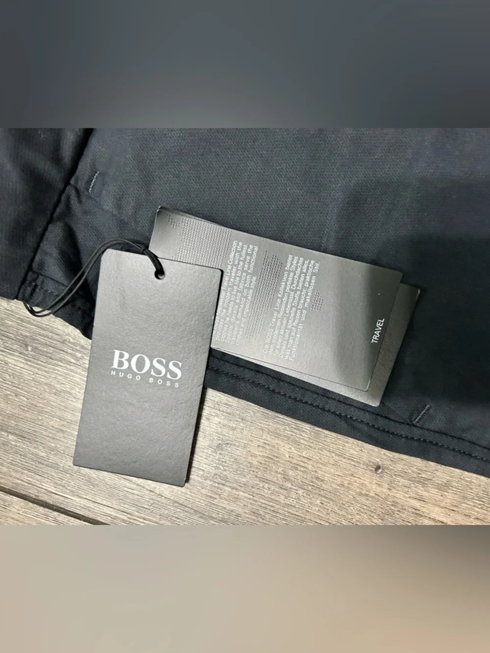 Hugo Boss Travel Men's Dark Navy Blue Dress Trousers pants